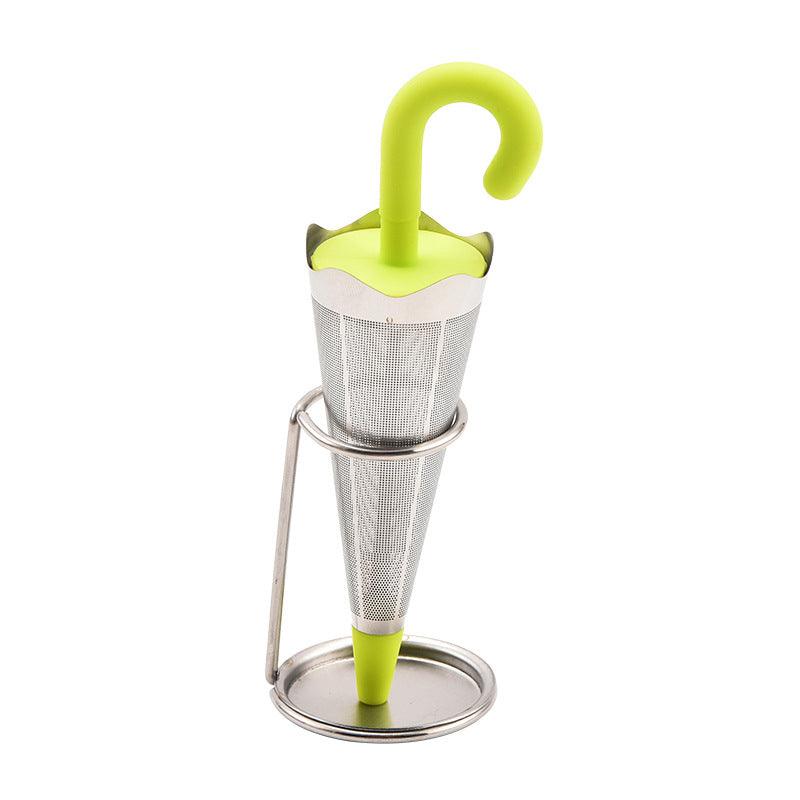 Creative Umbrella Tea Strainer Silicone Stainless Steel Kitchen Gadgets - Trendha
