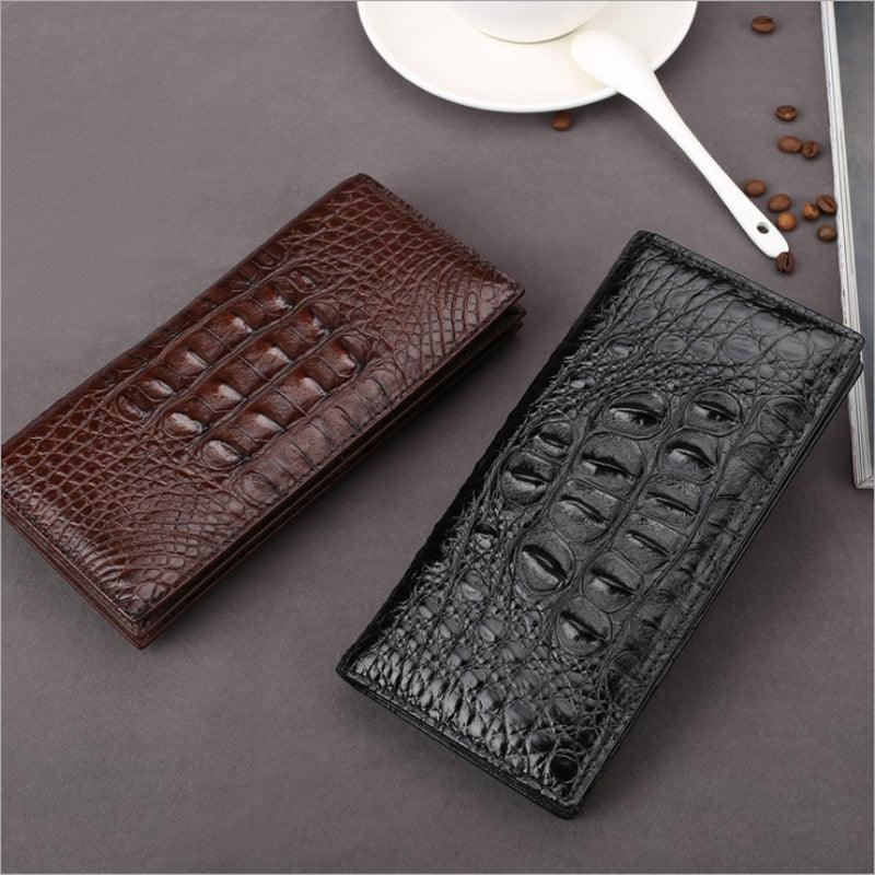 Crocodile Leather Wallet Cowhide Men's Multi Card Long Style - Trendha