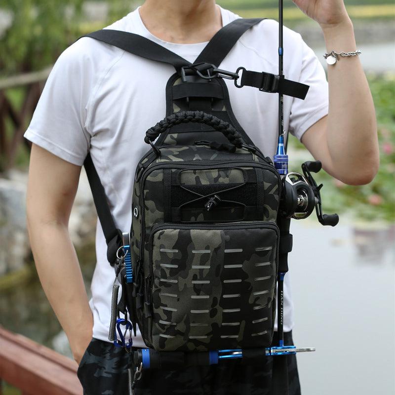 Cross-body Belt Fanny Pack Backpack Fishing Rod Bag Special Backpack Large Equipment - Trendha