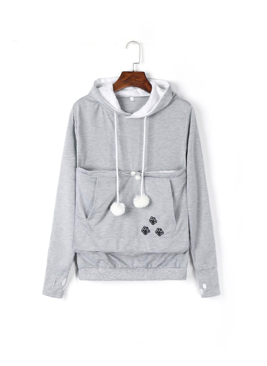 Cute Hoodies Pullover Sweatshirts With Pet Pocket For Cat Clothes Winter Women - Trendha