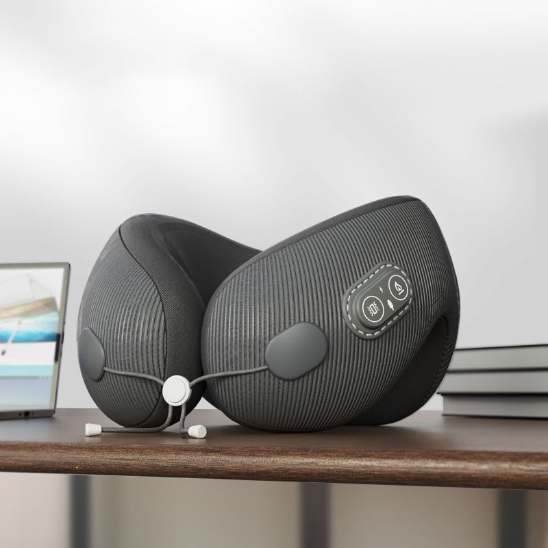 Rechargeable Memory Foam Massage Pillow