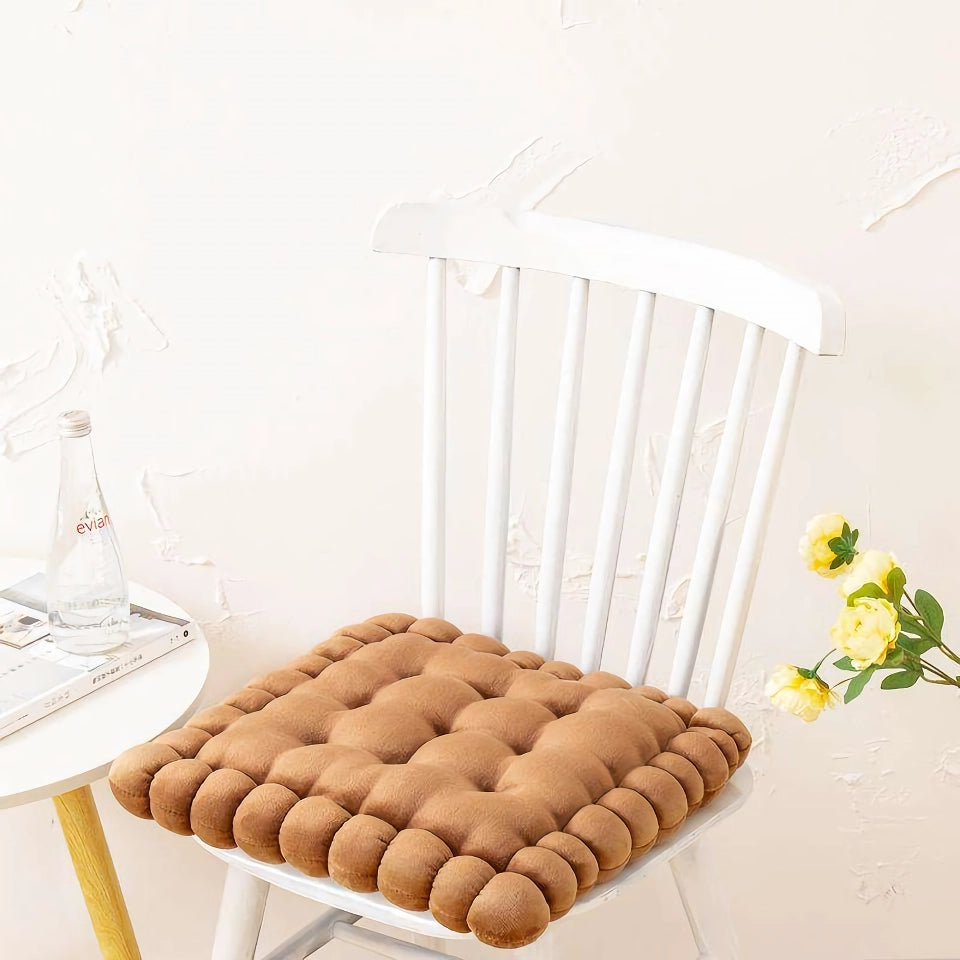 Plush Seat Pad Square Back Cushions 40x42cm