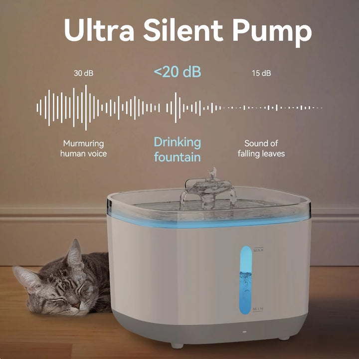 Wireless Automatic Pet Water Fountain with Smart Sensor