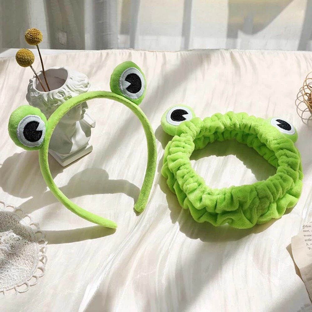 Funny Frog Elastic Headband | Cute Wide-brimmed Hairband for Women and Girls