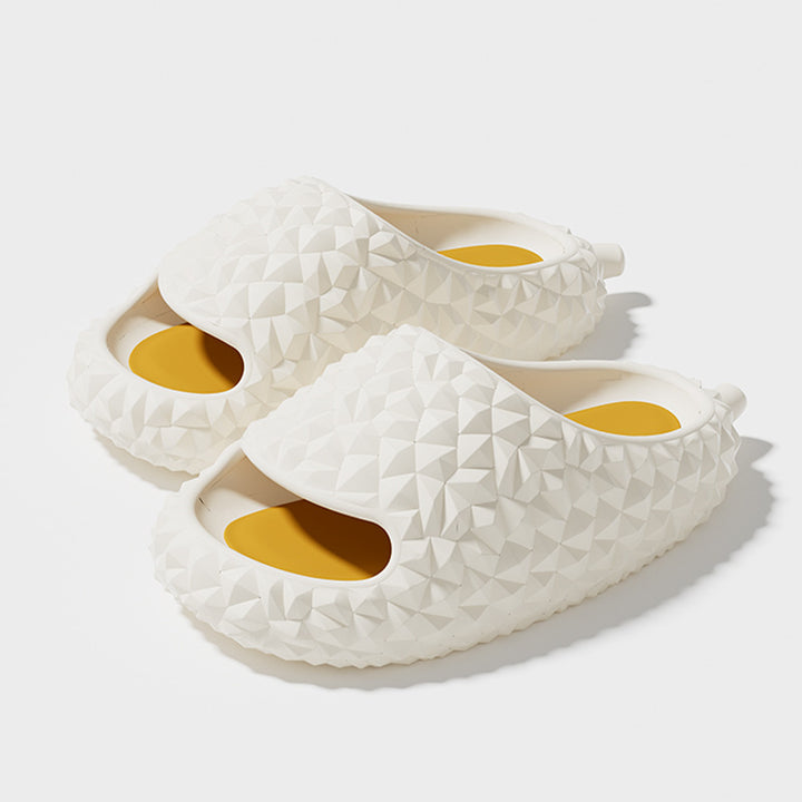 Durian Slippers Unique Design Peep-toe Home Shoes Cute Bathroom Slippers