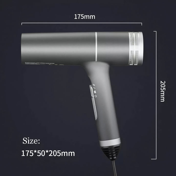 Brushless Professional Hair Dryer with Blue Light and Negative Ion Technology