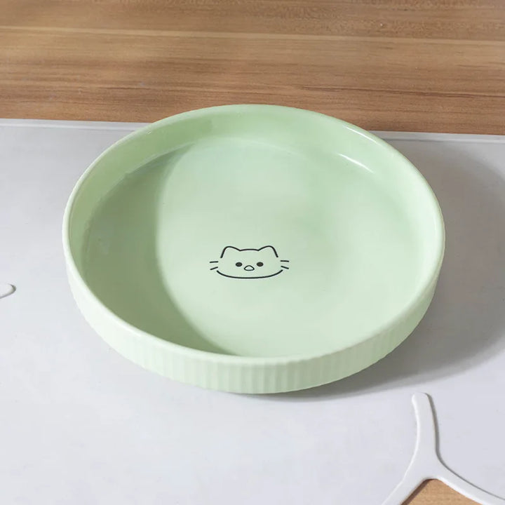 Adorable Ceramic Pet Food & Water Bowl for Cats and Puppies