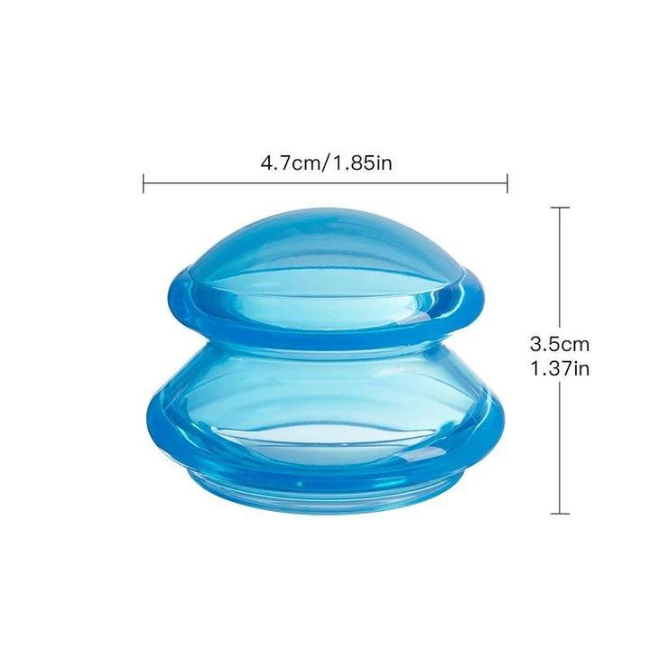 Silicone Cupping Set for Slimming Body & Face Massage - Vacuum Suction Jars