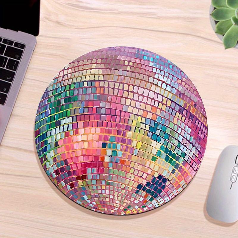 Pink Disco Ball Mouse Pad