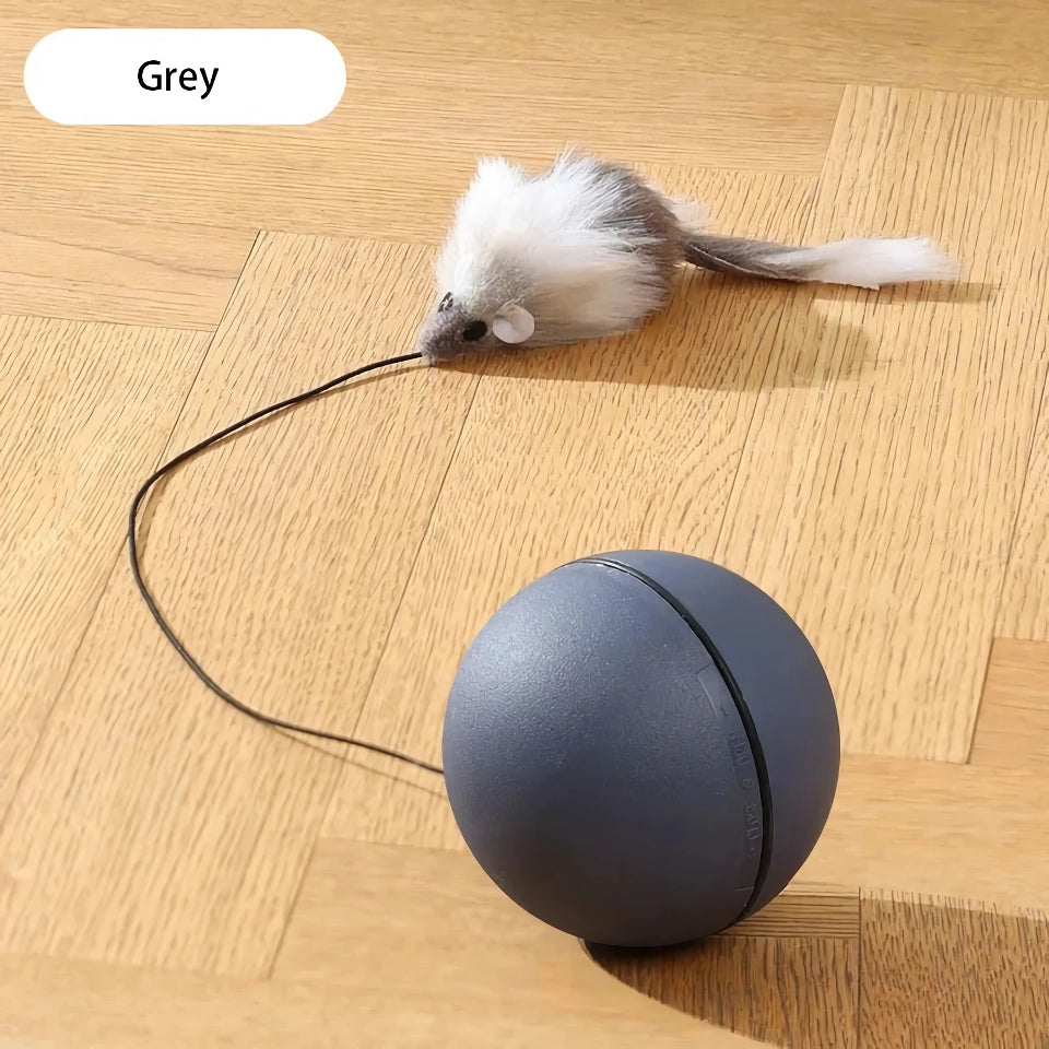 Madden Cat Toys - Automatic Teasing Mouse Stick & Electric Cat Ball for Expending Energy