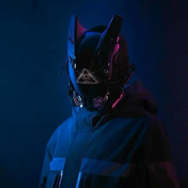 Illuminated Futuristic Costume Headgear