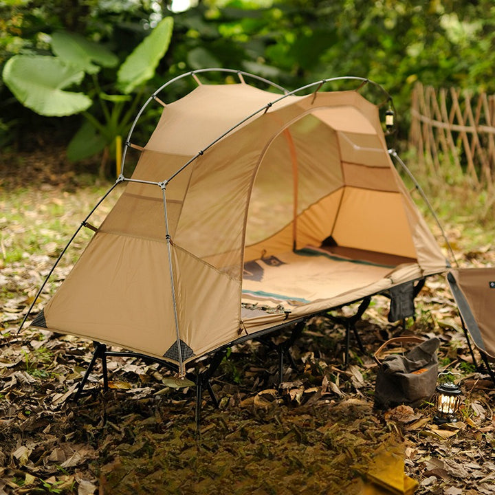 Lightweight Outdoor Camping Tent with Mosquito Net and Aluminum Poles