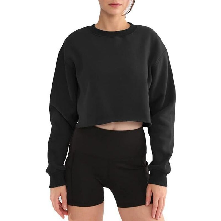 Chic Oversized Cotton-Poly Blend Sweatshirt for Women
