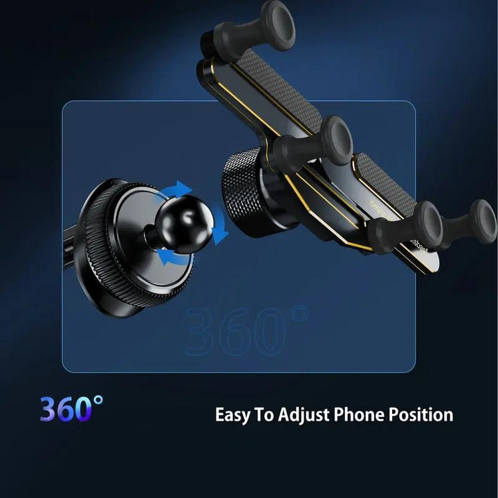 Gravity Alloy Car Phone Holder - Air Vent Mount GPS Stand