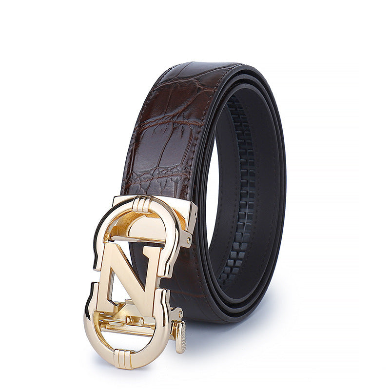 Men's Leather Casual Business Belt