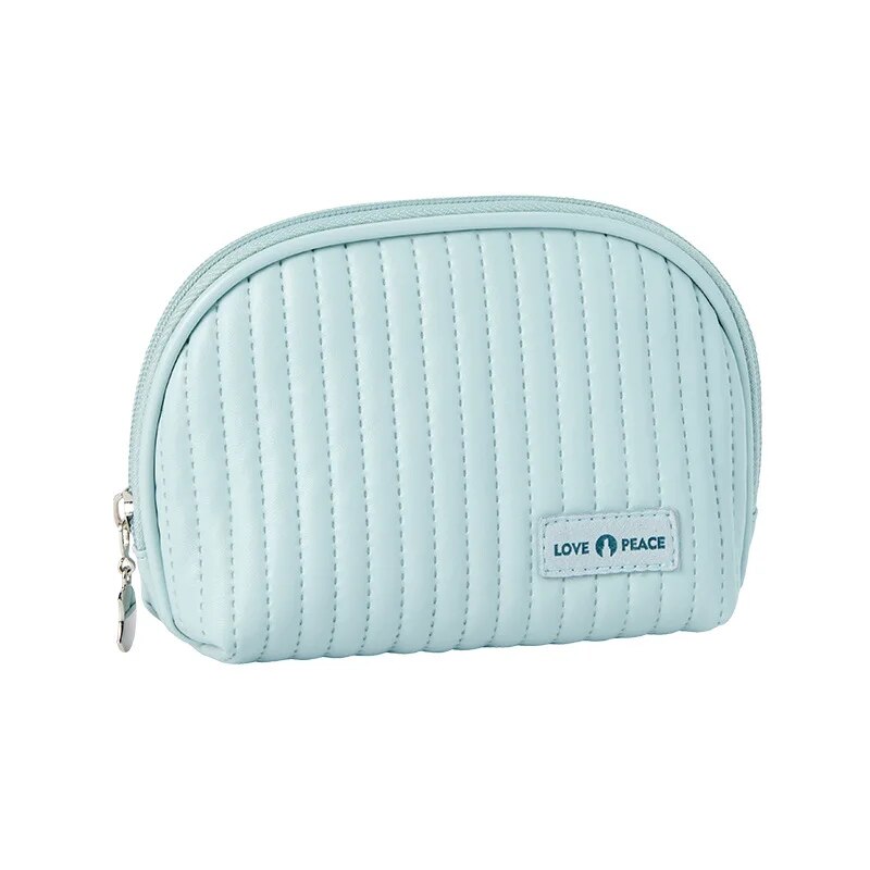 Compact Shell Cosmetic Bag for Women | Travel-Sized Makeup Pouch