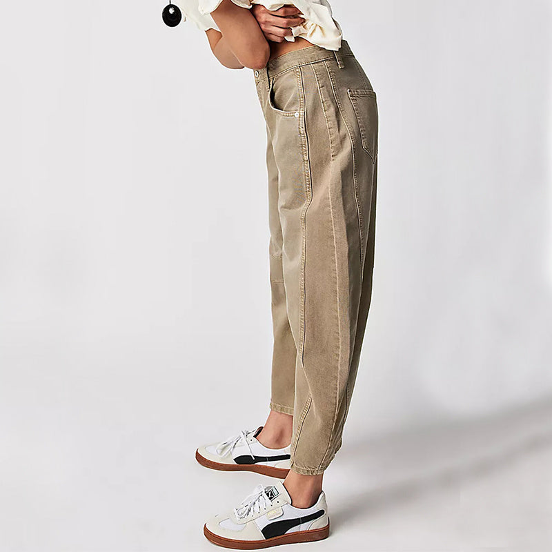 Fashion Loose Wide-leg Pants Summer Sports Straight Trousers Women&