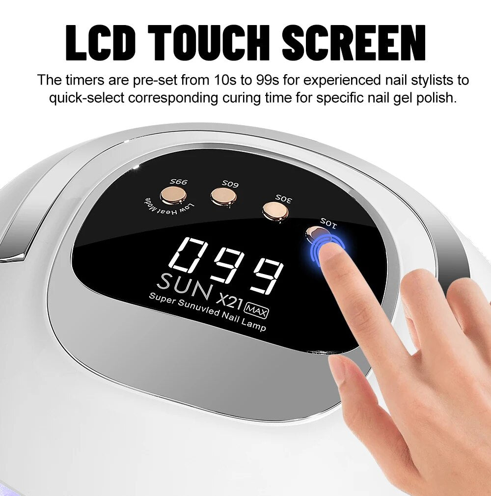 320W High Power UV LED Nail Lamp with 4 Timers & Smart Sensor