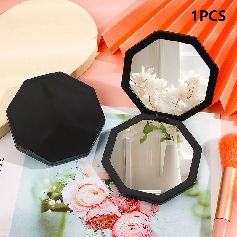 Double-Sided Mini Hexagon Makeup Mirror