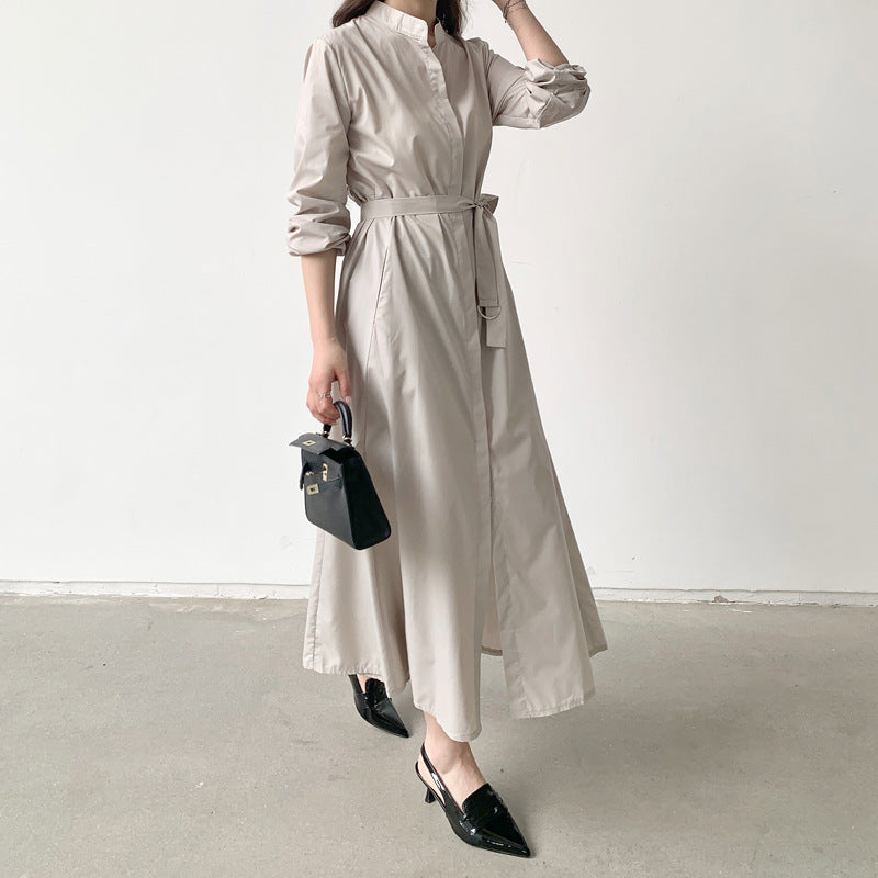 Loose Shirt Lace-up Dress