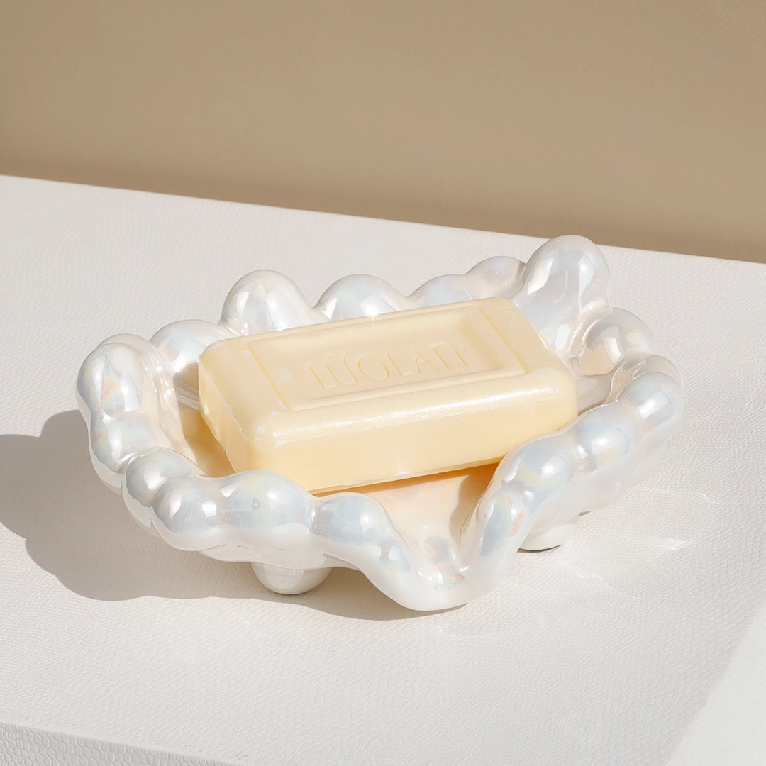 Ceramic Cloud Drain Soap Dish