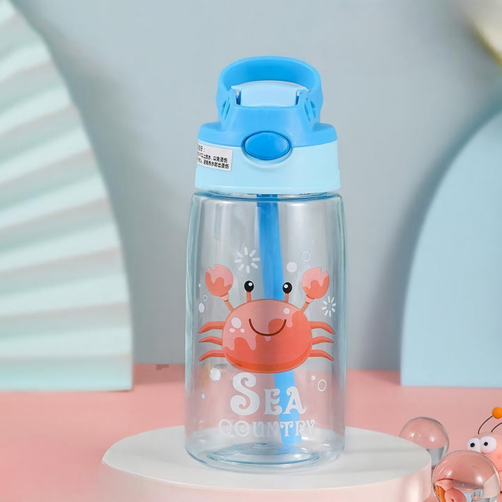 Kids Water Bottle with Straw and Handle