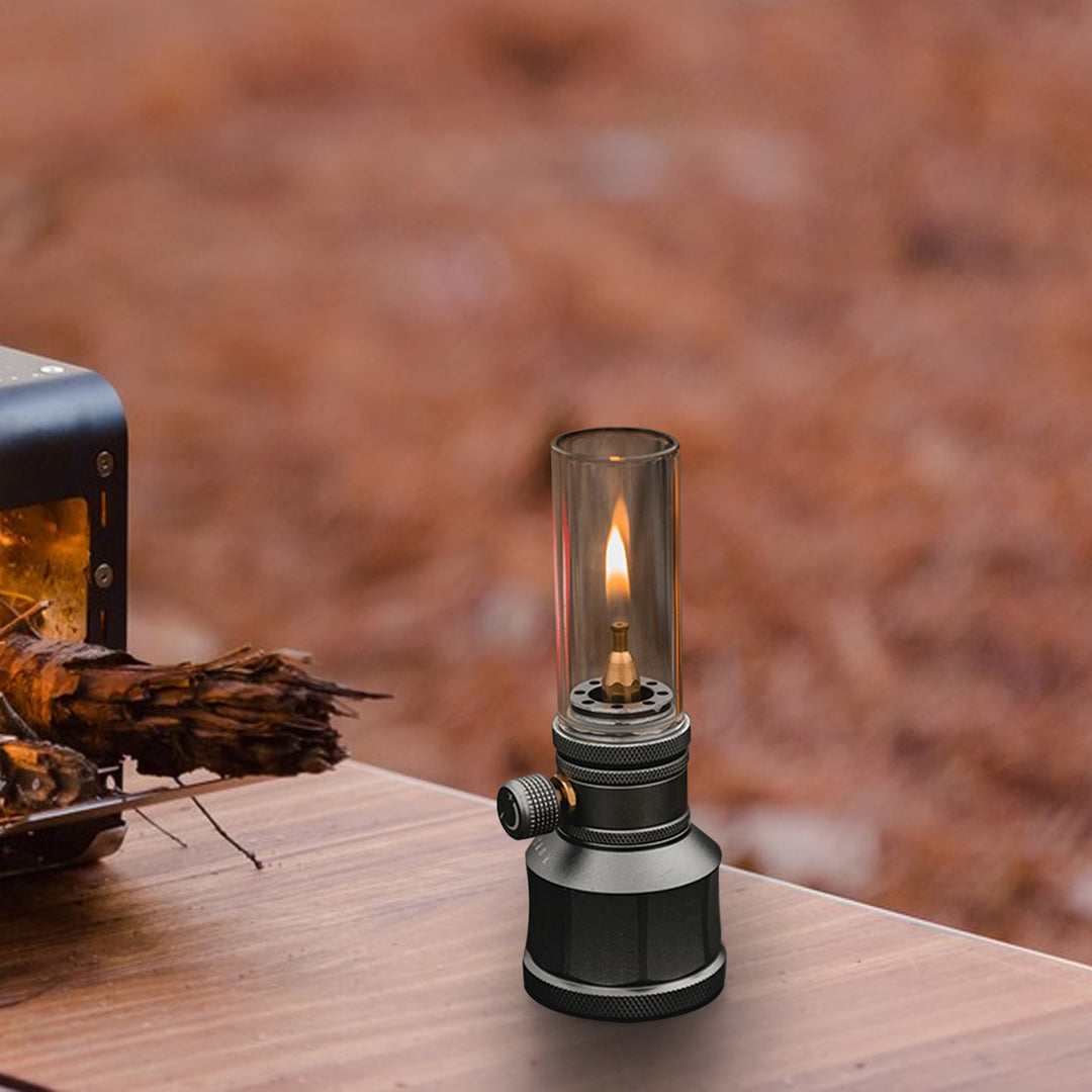 Outdoor Adjustable Gas Lantern for Camping and Hiking