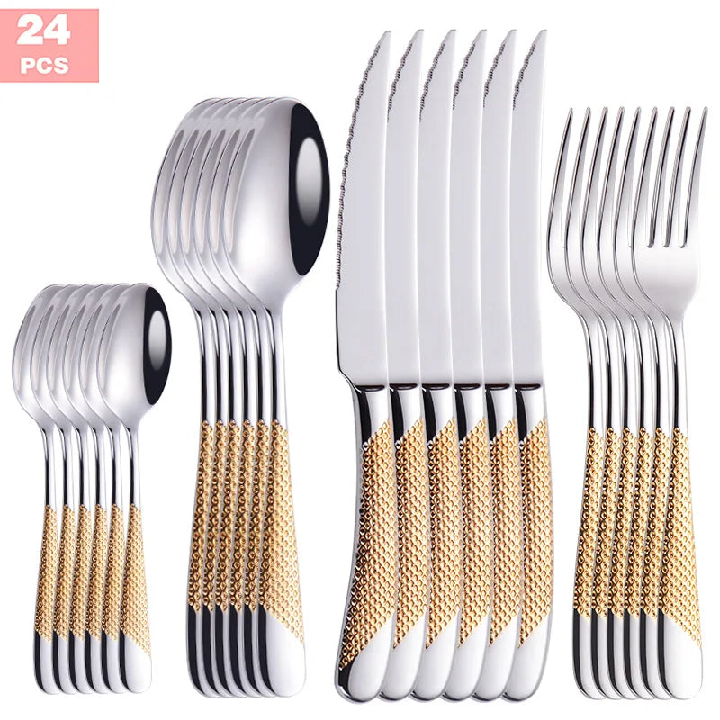 Fashion Golden Dinnerware Set