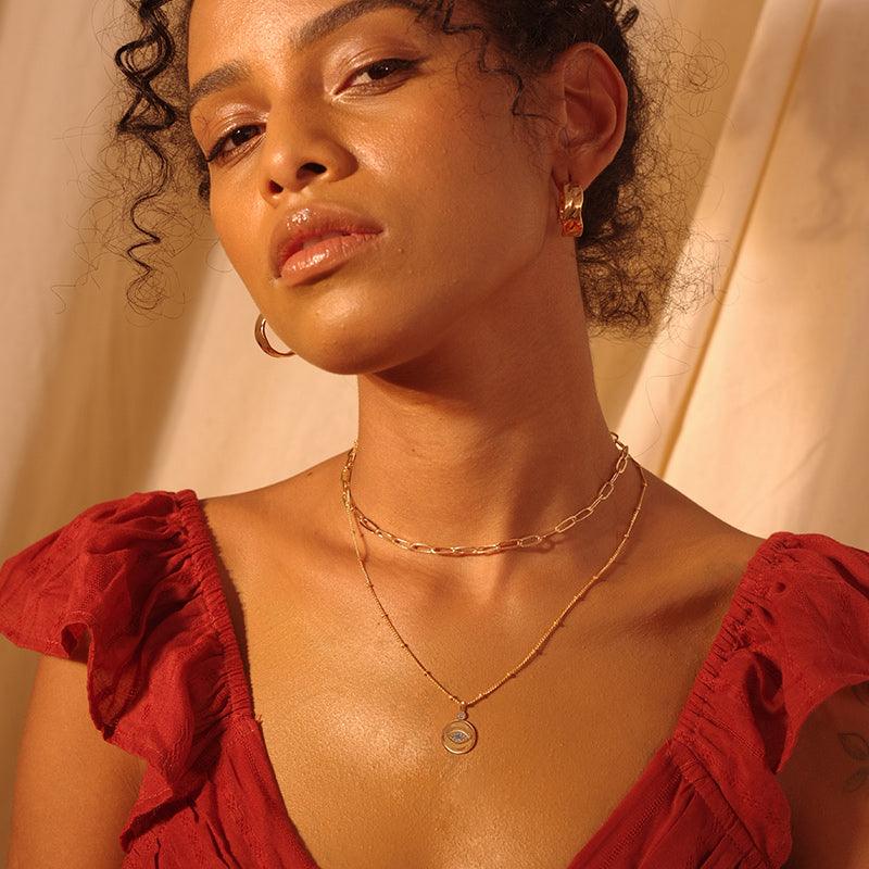 Devil's Eye Pendant Fashion Necklace