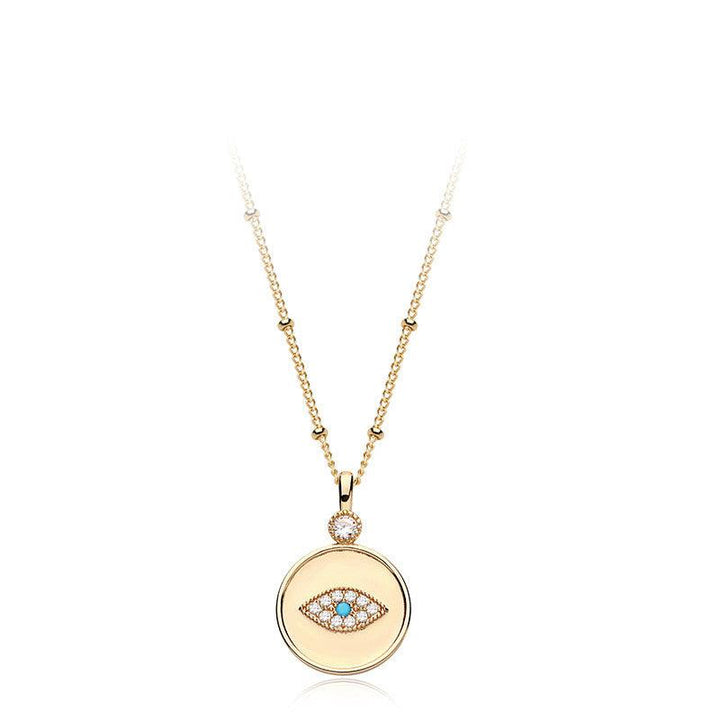 Devil's Eye Pendant Fashion Necklace - Trendha