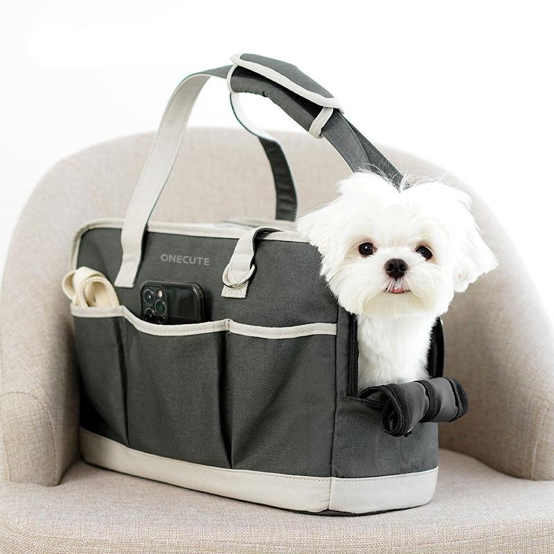 Portable Canvas Pet Carrier Shoulder Bag