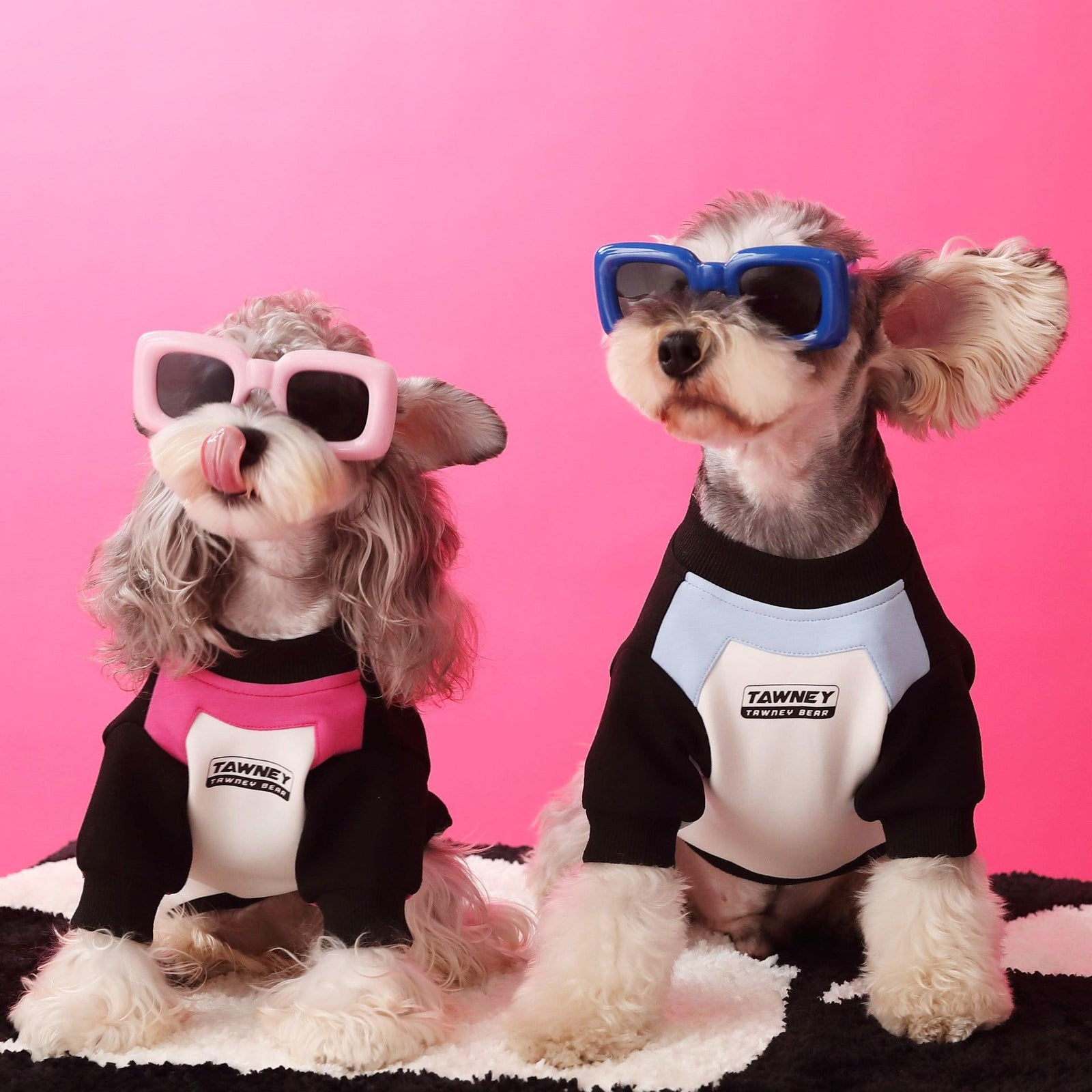 Dog Clothes Stitching Zipper Pullover Sweater - Trendha