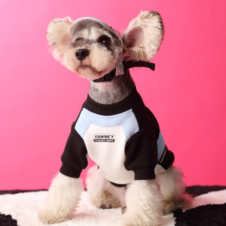 Dog Clothes Stitching Zipper Pullover Sweater - Trendha