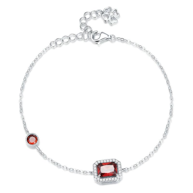 Double Layer Heart Plating Platinum Jewelry Bracelet - Trendha
