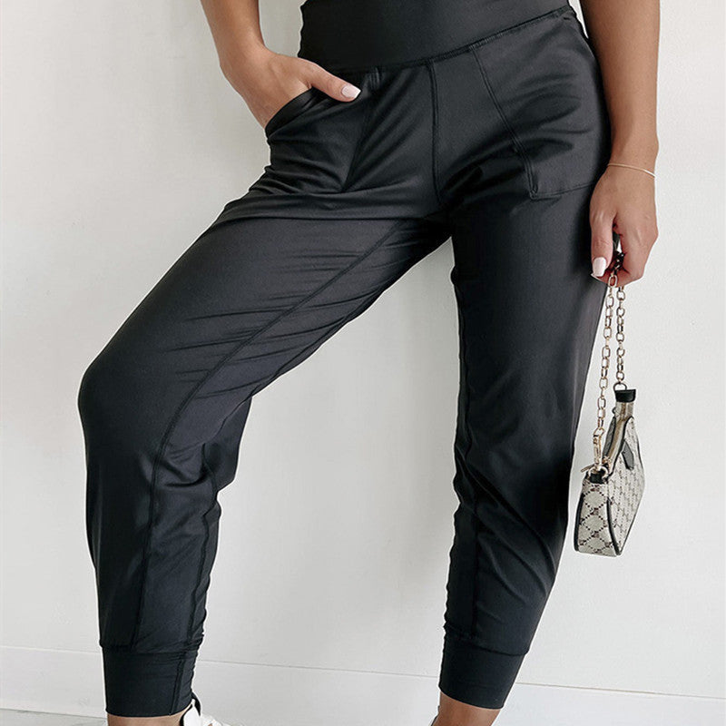 Fall High Waist Ankle-tied Women&