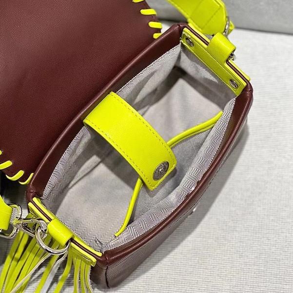 Luxury Woven Contrast Tassel Flap Messenger Handbag