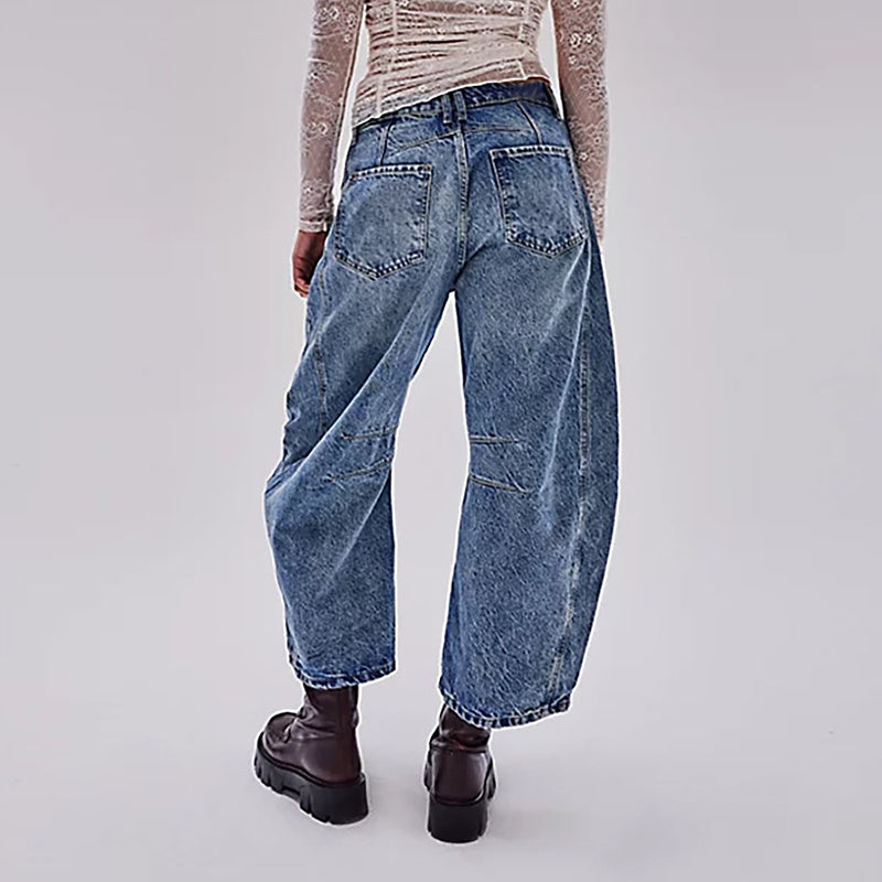 Fashion Loose Wide-leg Pants Summer Sports Straight Trousers Women&