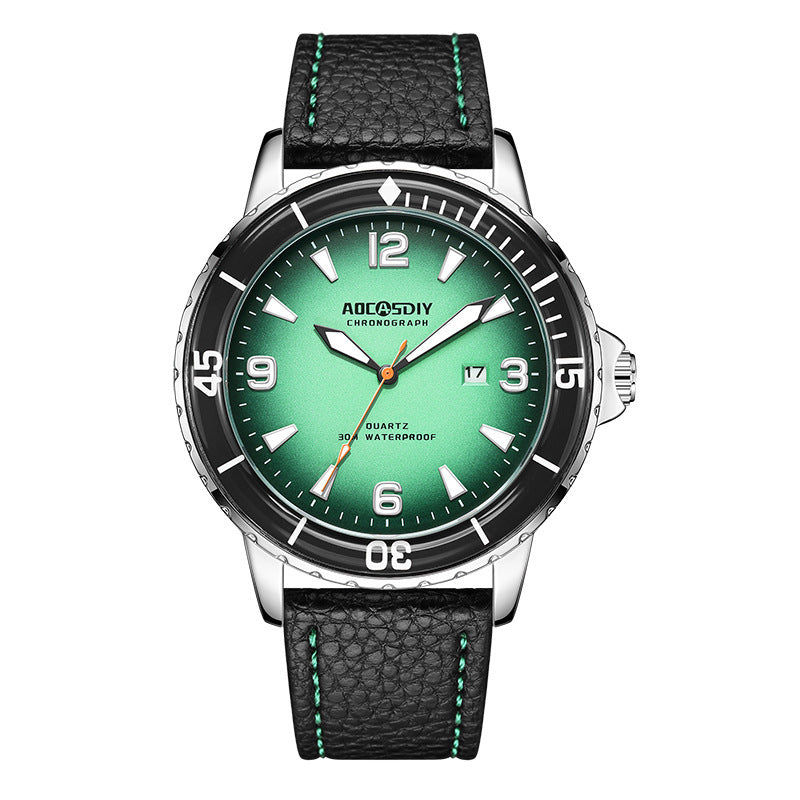 Casual Digital Large Dial Waterproof Calendar Quartz Men&