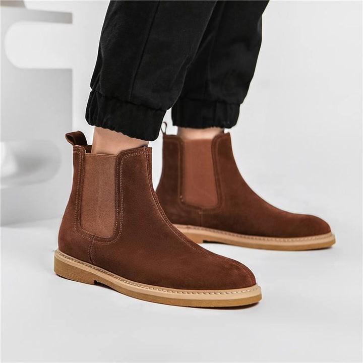 Men's Genuine Leather Ankle Chelsea Boots