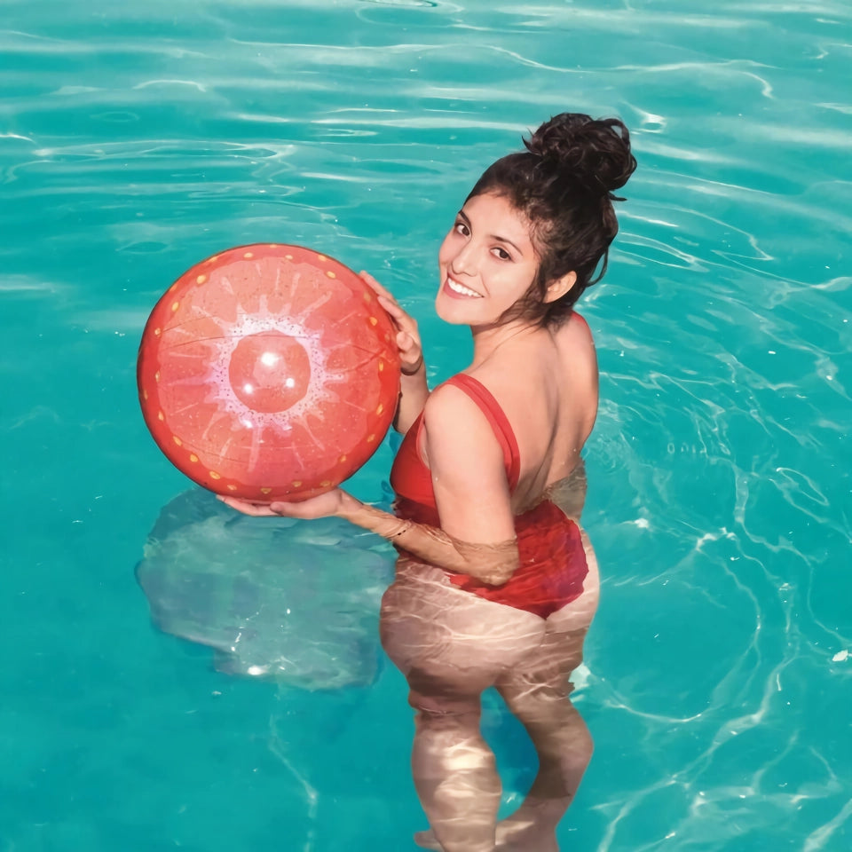 Vibrant Inflatable Fruit Beach Ball