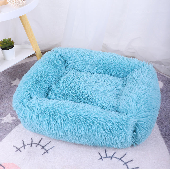 Cozy Plush Dog Cushion Bed