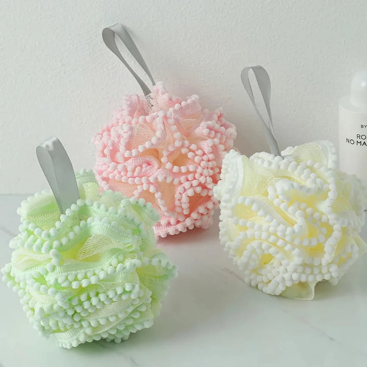 Flower Lace Bath Sponge Ball