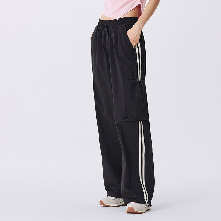 Casual Women’s Elastic Waist Drawstring Wide Leg Pants