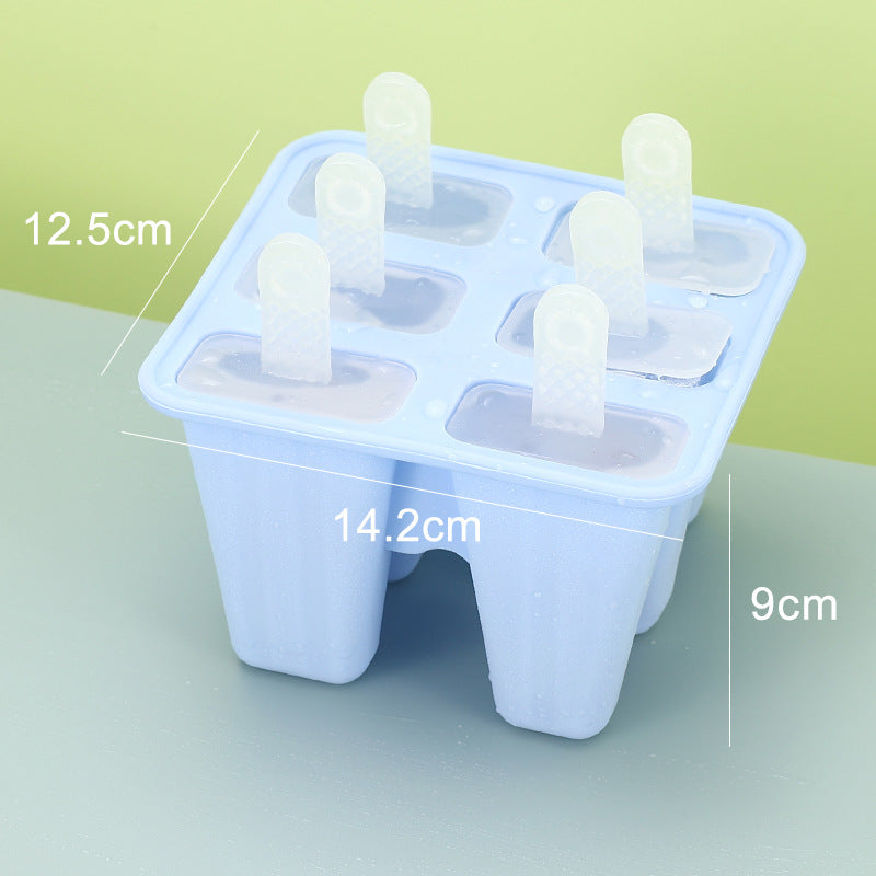 6-Cavity Reusable Silicone Ice Pop Molds