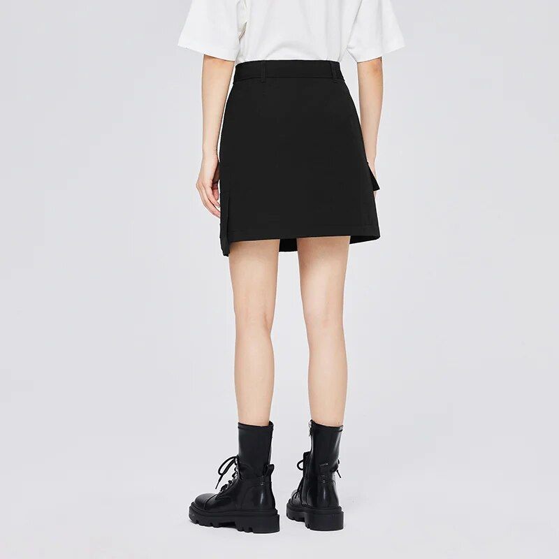 Chic High-Waist Knee-Length Skirt