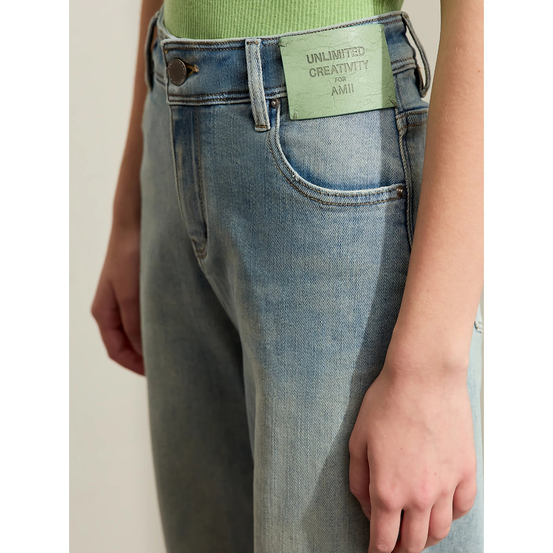 Retro Wide-Leg Women's Denim Pants