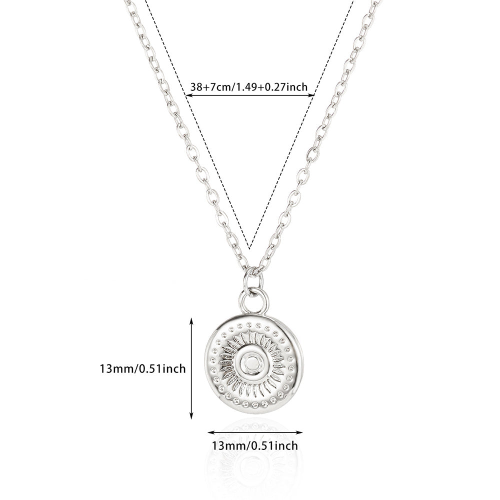 Elegant Coin Pendant Necklace