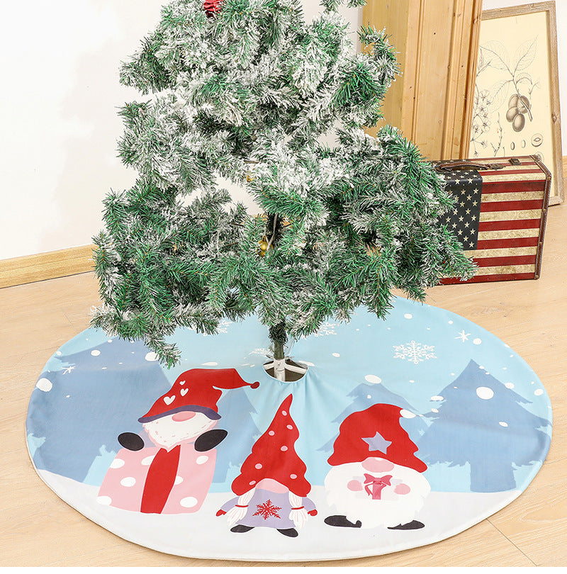 Rudolf Faceless Old Man Print Tree Skirt