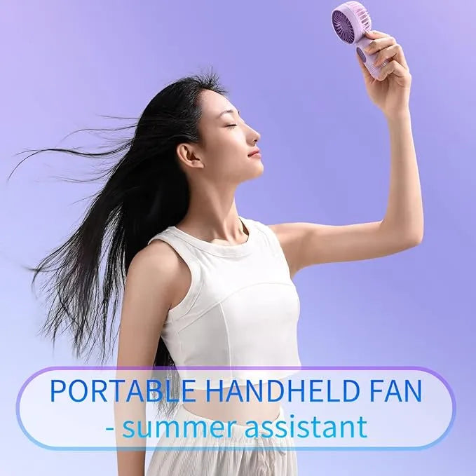 USB Rechargeable Mini Portable Fan With 3 Speeds