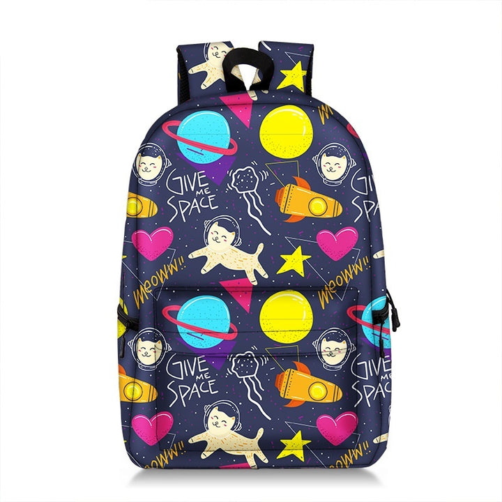 Fashion All-print New Cute Cat Creative Backpack